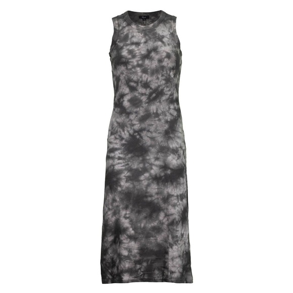 Gray Tie-Dye Sleeveless Dress - Picture 1 of 8